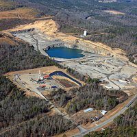 Pryor Mountain Rock Quarry and Gas Rig