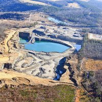 Pryor Mountain Rock Quarry and Gas Rig